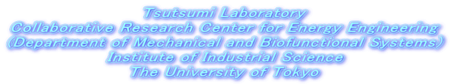 Tsutsumi Laboratory Collaborative Research Center for Energy Engineering (Department of Mechanical and Biofunctional Systems) Institute of Industrial Science The University of Tokyo